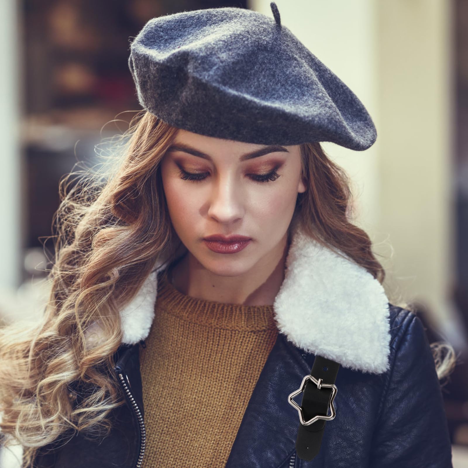 3 Stück Leder Schnallen für Plisseerock mit Seitlicher Pu Metall Dekoration Rostfrei und Stilvoll für Selbstgemacht Liebhaber und Faltenrock Zubehör