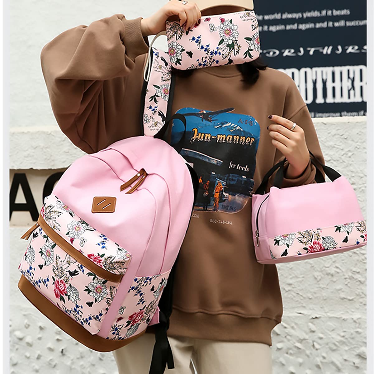 Amazon.co.jp: 学生用リュックサック 3点セット 女の子 リュックサック 