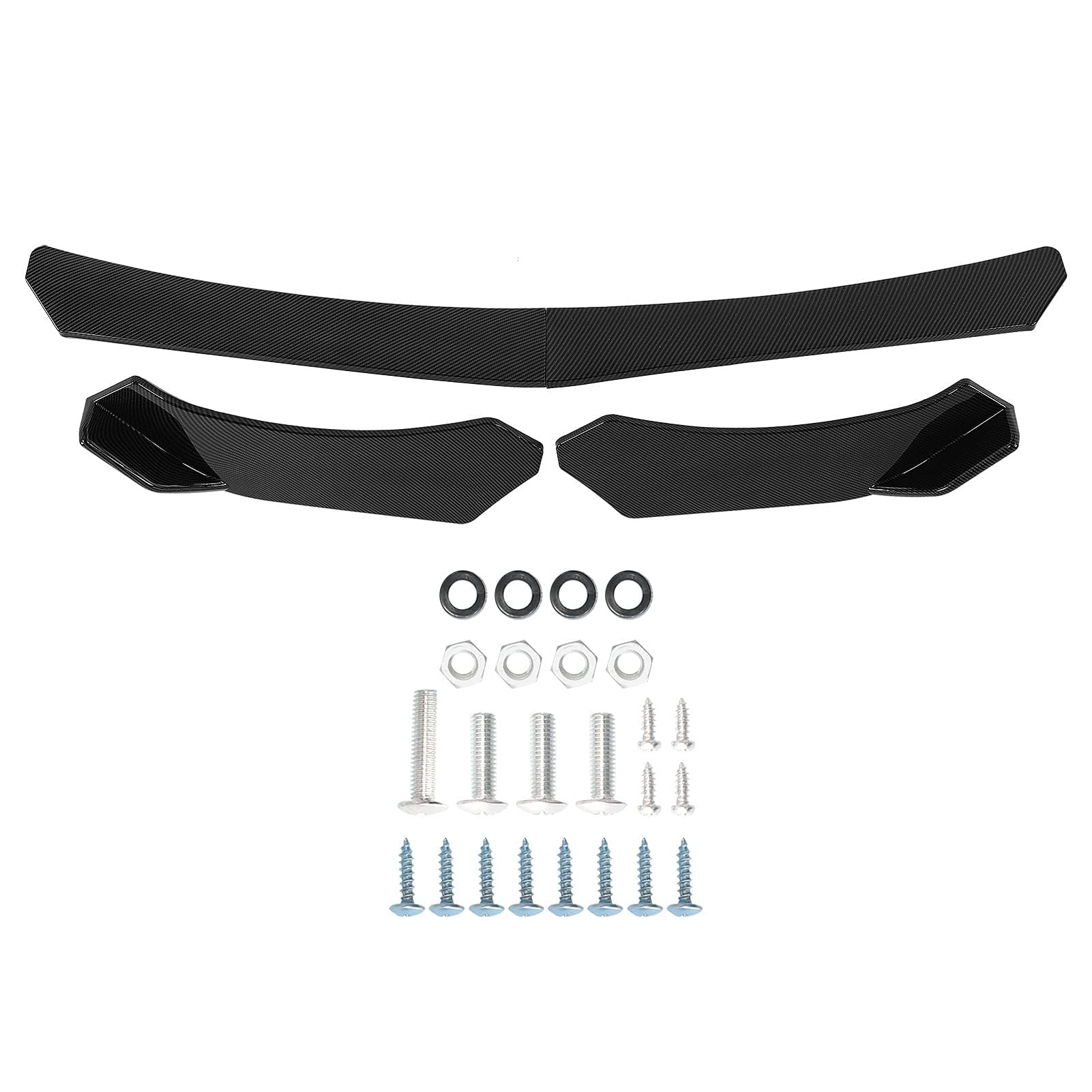 Ejoyous Spoiler anteriore universale, labbro sottoparaurti per auto, colore: nero