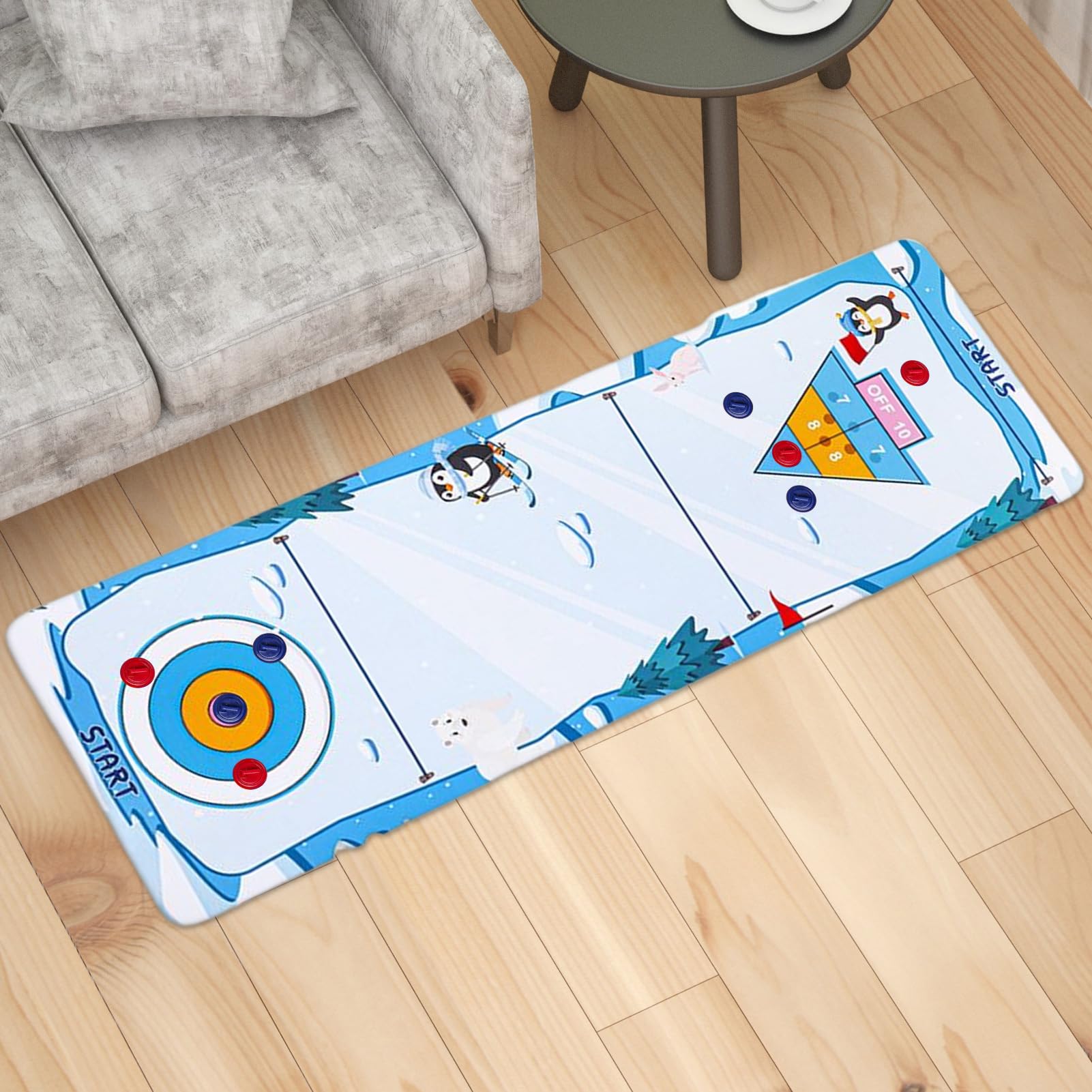 di curling educativo pieghevole per tutto | Gioco da tavolo per riunioni, feste e feste, per bambini, adulti, ragazze, fan