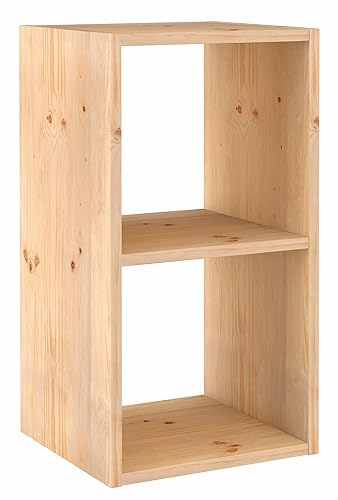 Europe & Nature Etagere 2 Cubes, Bois, 36.8 x 33
