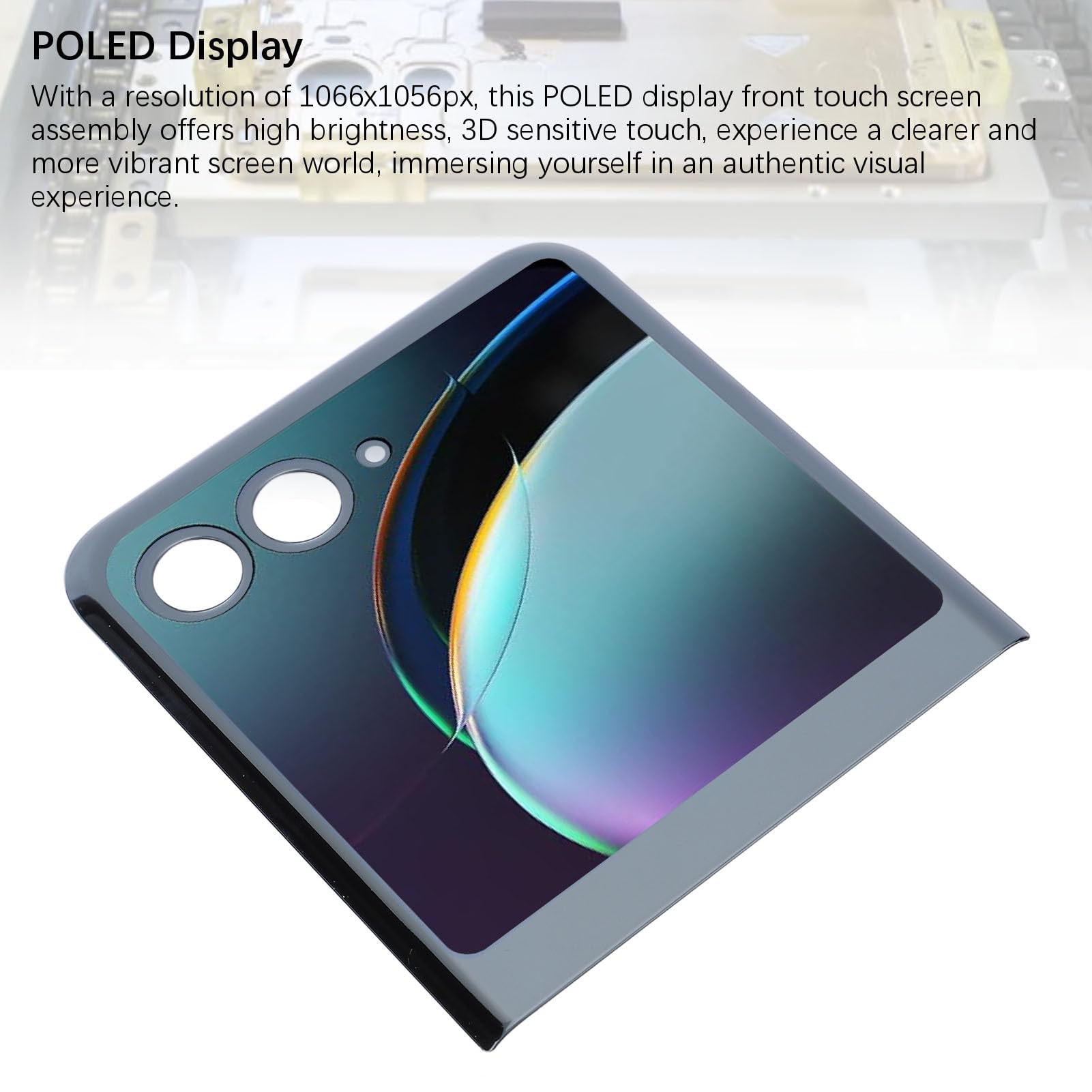 GOWENIC Schermo Frontale da 3,6 Pollici per Razr Plus 2023