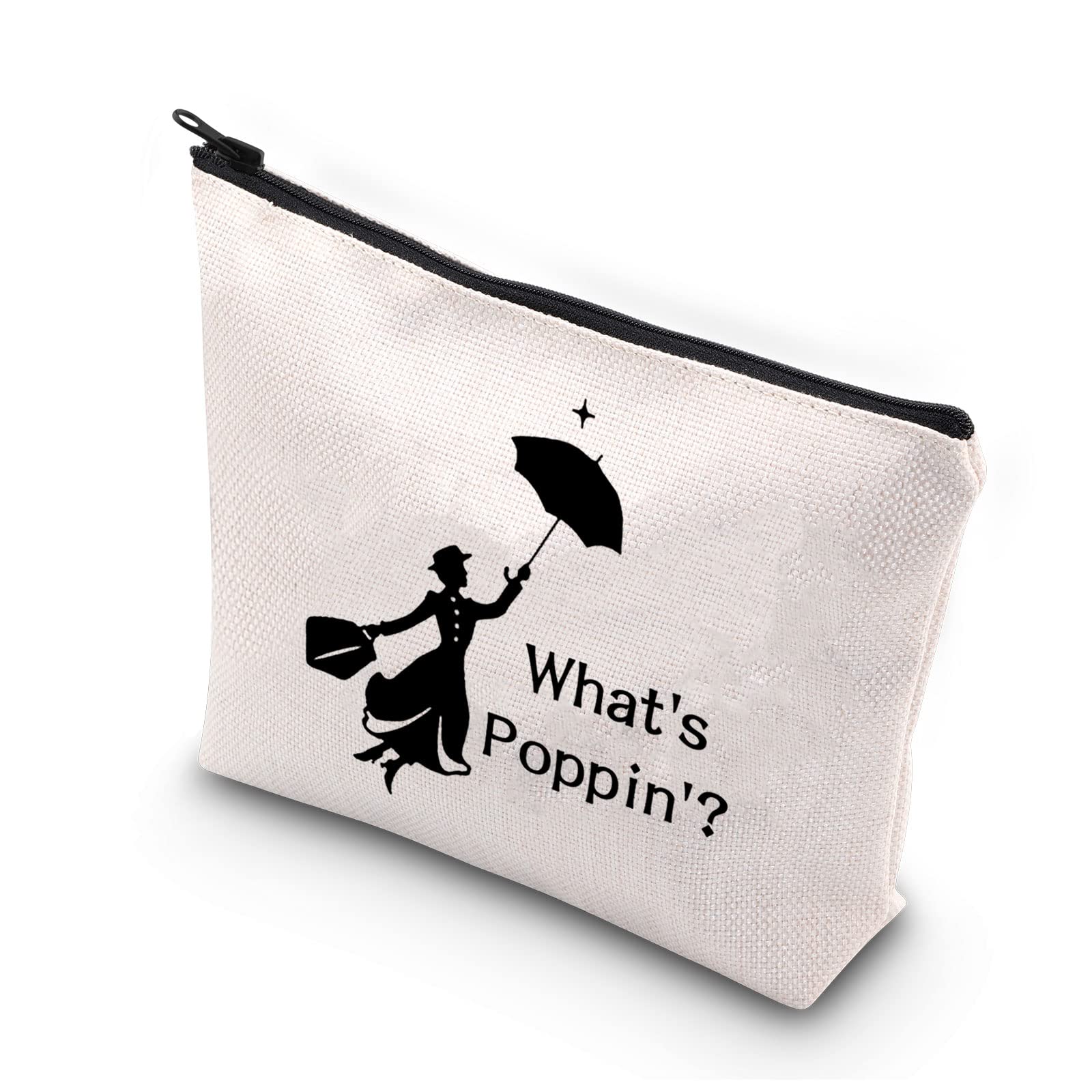 PLITIMusical Makeup Bag for Women Musical Inspired Gift What's Poppin' Mary Quote Inspired Gift Musicals Lover Gift, Whats Poppingu