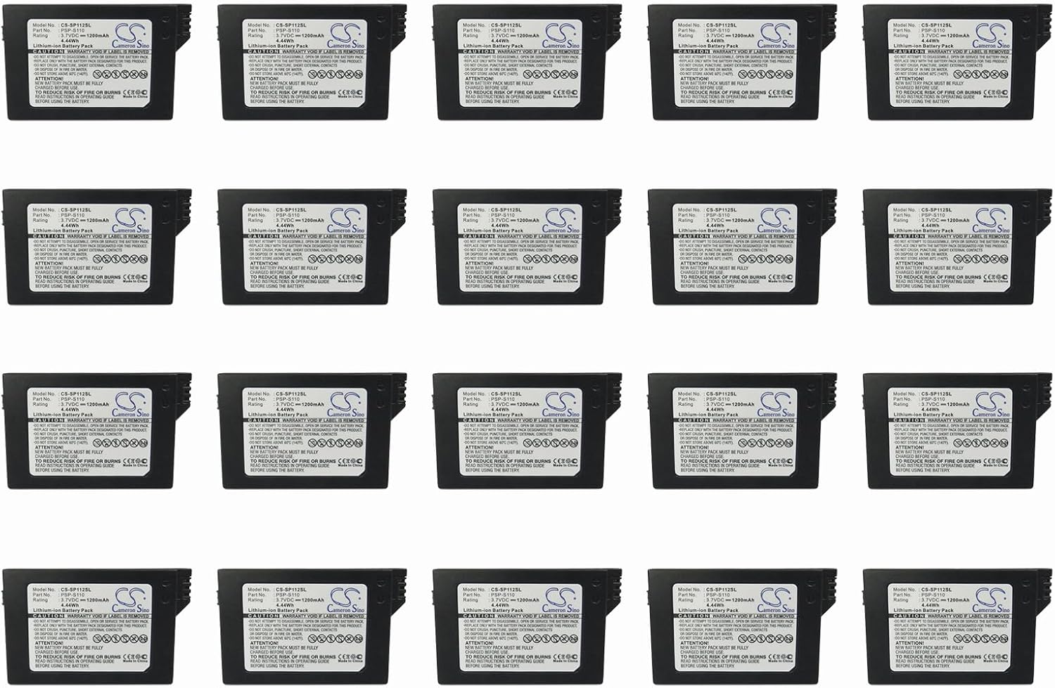 (20 Pack) XSP Battery for Sony Lite PSP 2th PSP-2000 PSP-3000 PSP-3004 Silm PN Sony PSP-S110