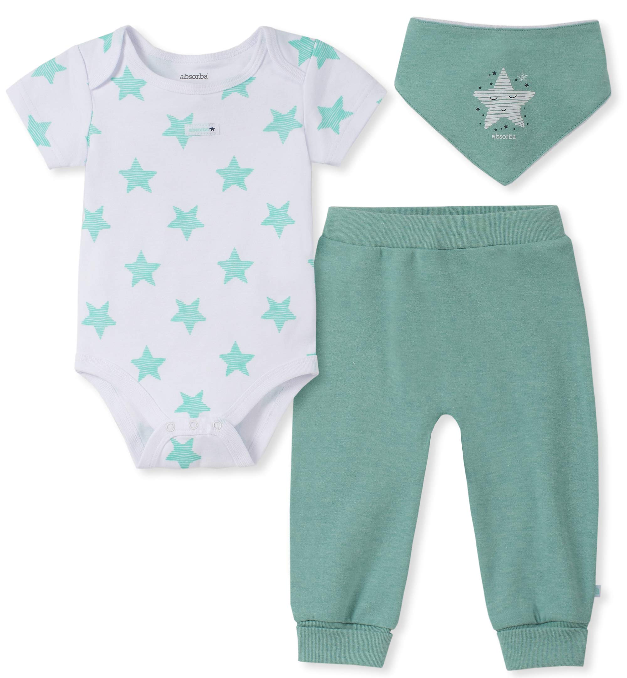 absorbababy-boys 2 Pieces Bodysuit Pants Set