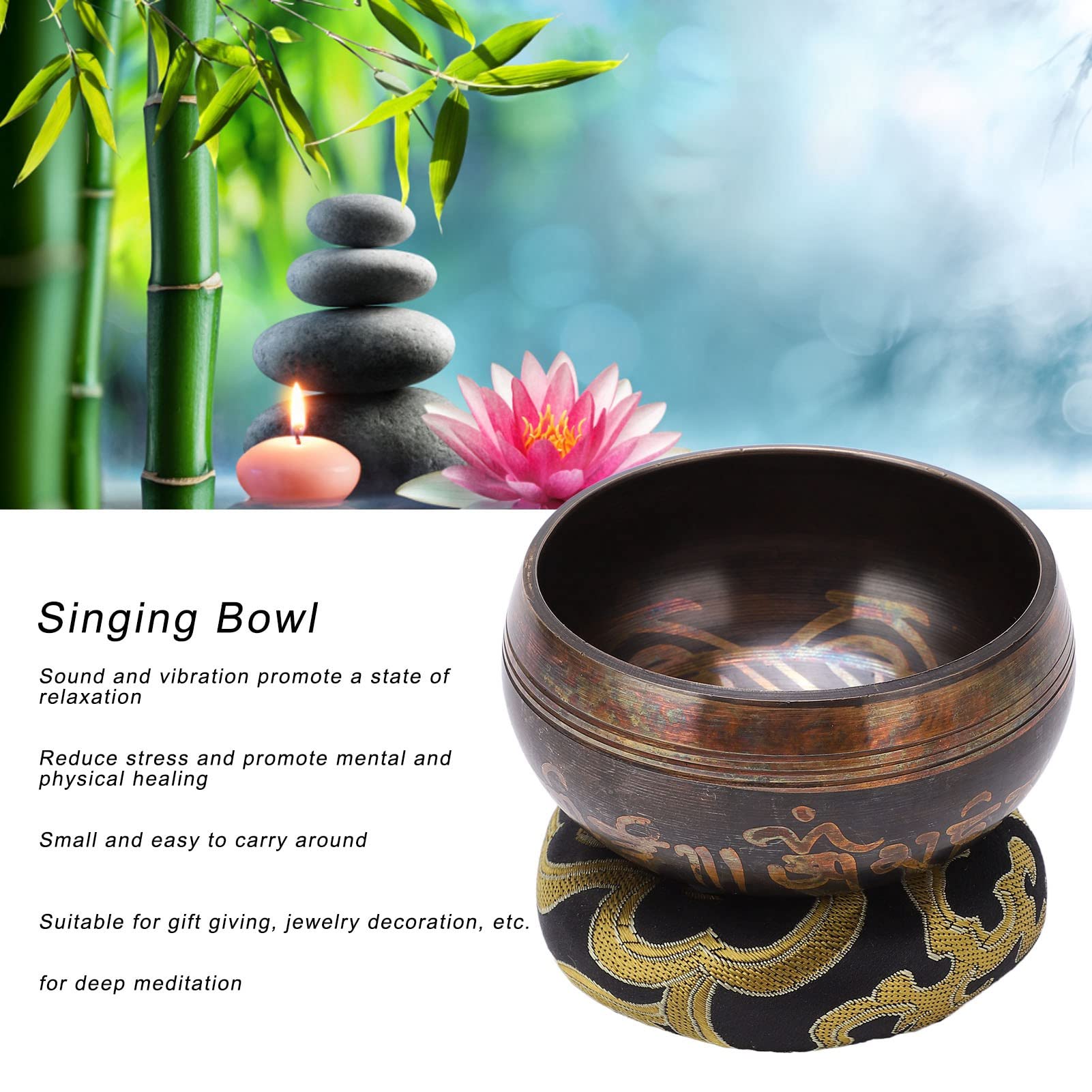 Amazon.co.jp: 手作りネパールシンギングボウルセット ヨガ瞑想と
