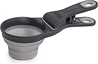 Vista 17 de Dexas Pets Cuchara Plegable KlipScoop Plegable para Comida Seca de Perro y Clip para Bolsa de Comida de Perro, Capacidad de 1/2 Taza, Gris Claro