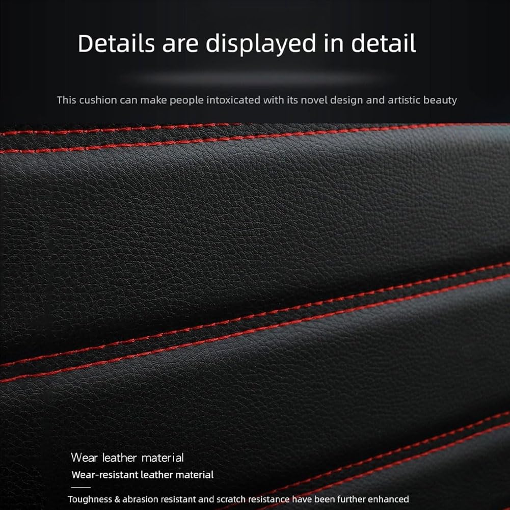 2 Housses de Siège Avant Voiture pour Dacia Dokker 2012-2021, Cuir PU Housse Siege Imperméable Coussin Couvre Protection Sièges Accessoires,A/Black