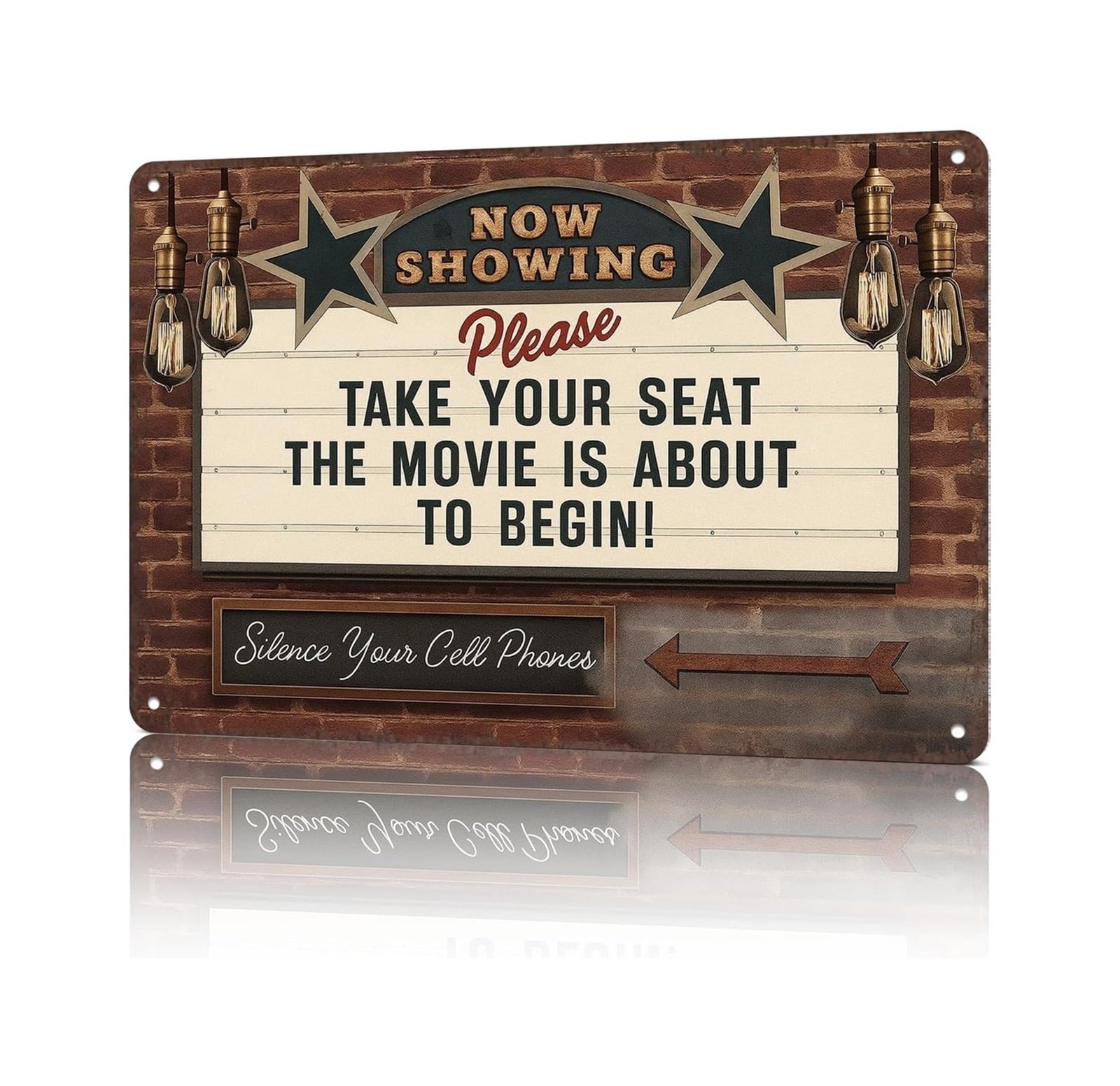 ZDVHOMCB Classic Patience Quote Metal Plaque Success Wisdom Artwork Distressed Finish For Living Room Den Basement 8 X 12 inch