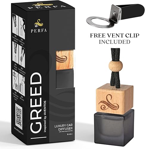Miniatura 9 de Ambientador de coche Greed para hombres  Fragancias inspiradas en perfumes Aventos  Ambientador fuerte con tecnología eliminadora de olores