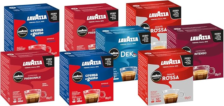 Lavazza a modo mio 128 capsule caffè gusti assortiti 8 confezioni da 16 capsule