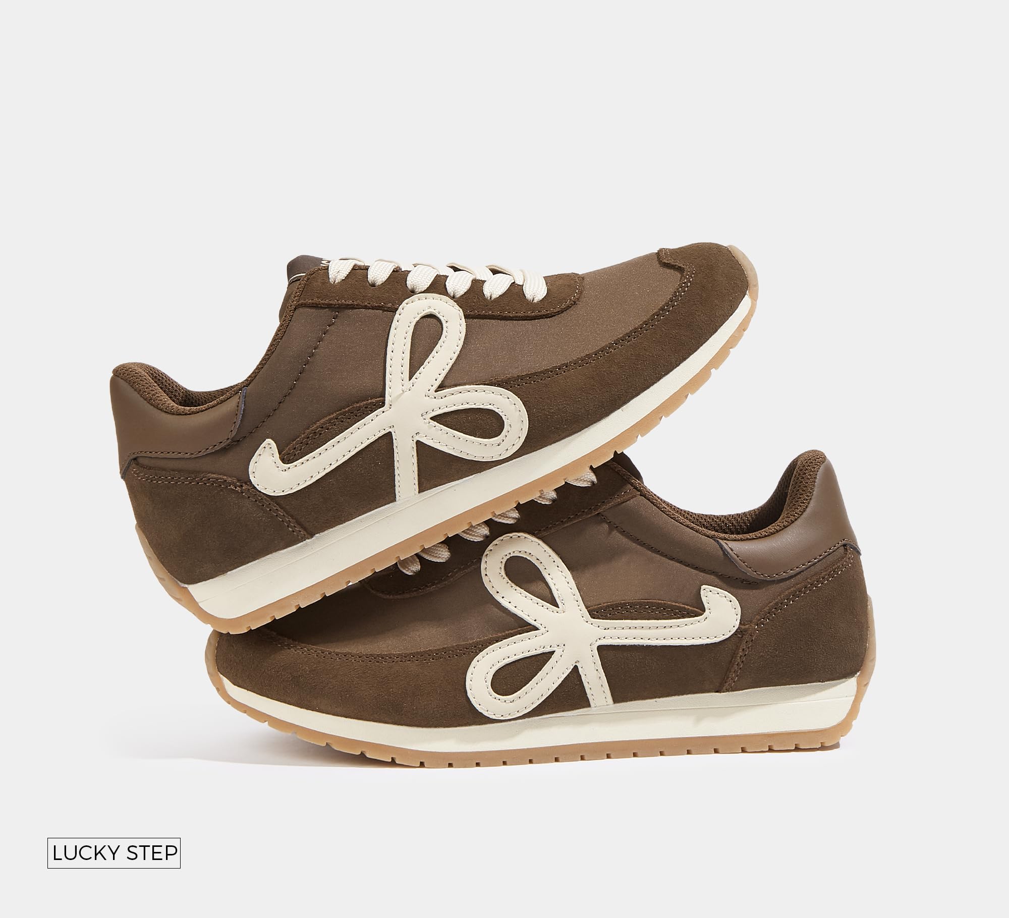 LUCKY STEP Zapatillas Mujer de Moda, Low Top Retro Clásico, Cómodas para Caminar y Running, Estilo Casual