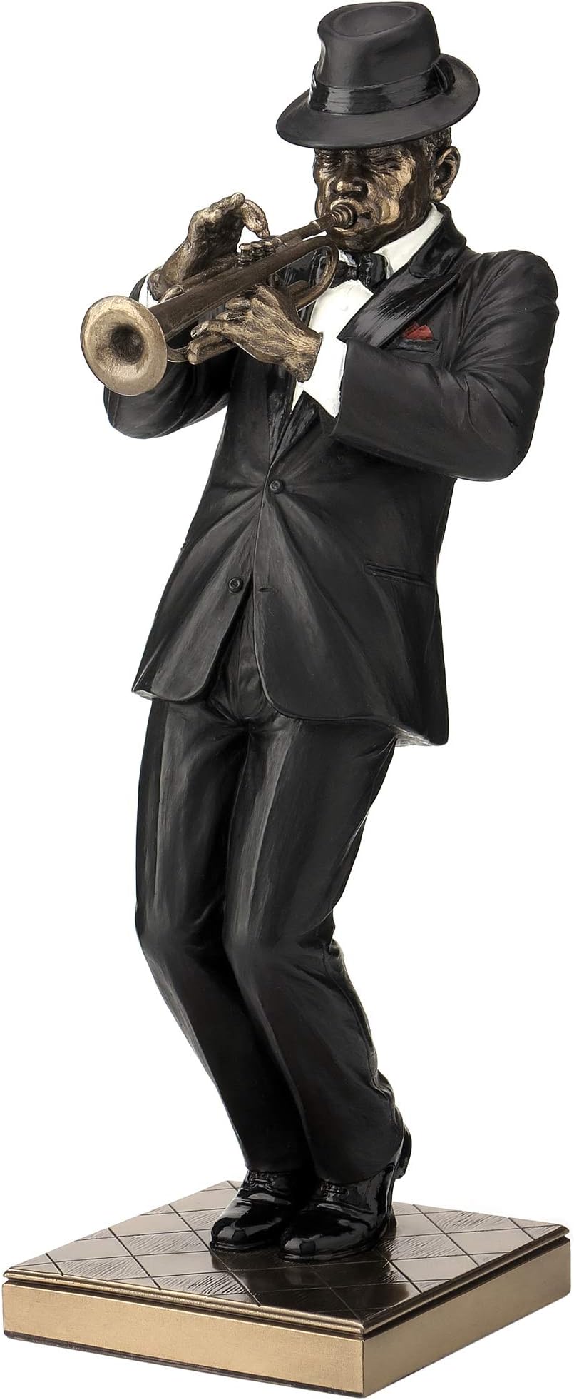Trumpet Player Statue Sculpture Figurine - Jazz Band Collection