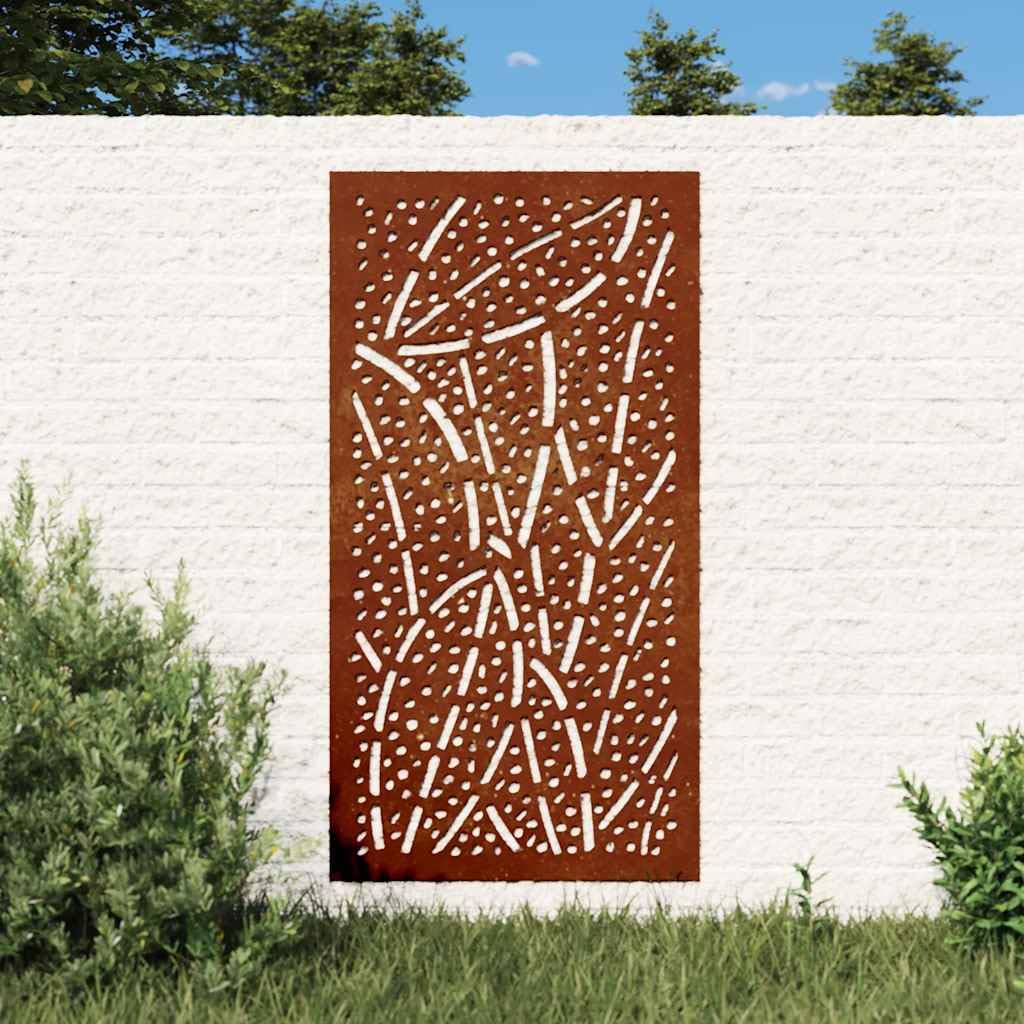 Ozdoba ścienna ogrodowa ze stali ciętej blachy 105 x 55 cm