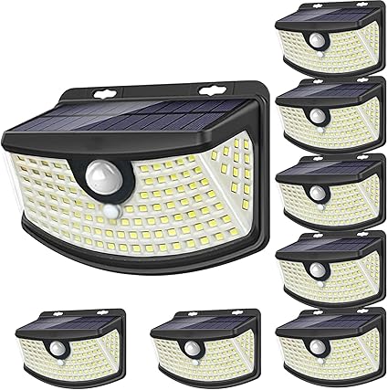 Aootek New Solar Motion Sensor Lights 120 LEDs