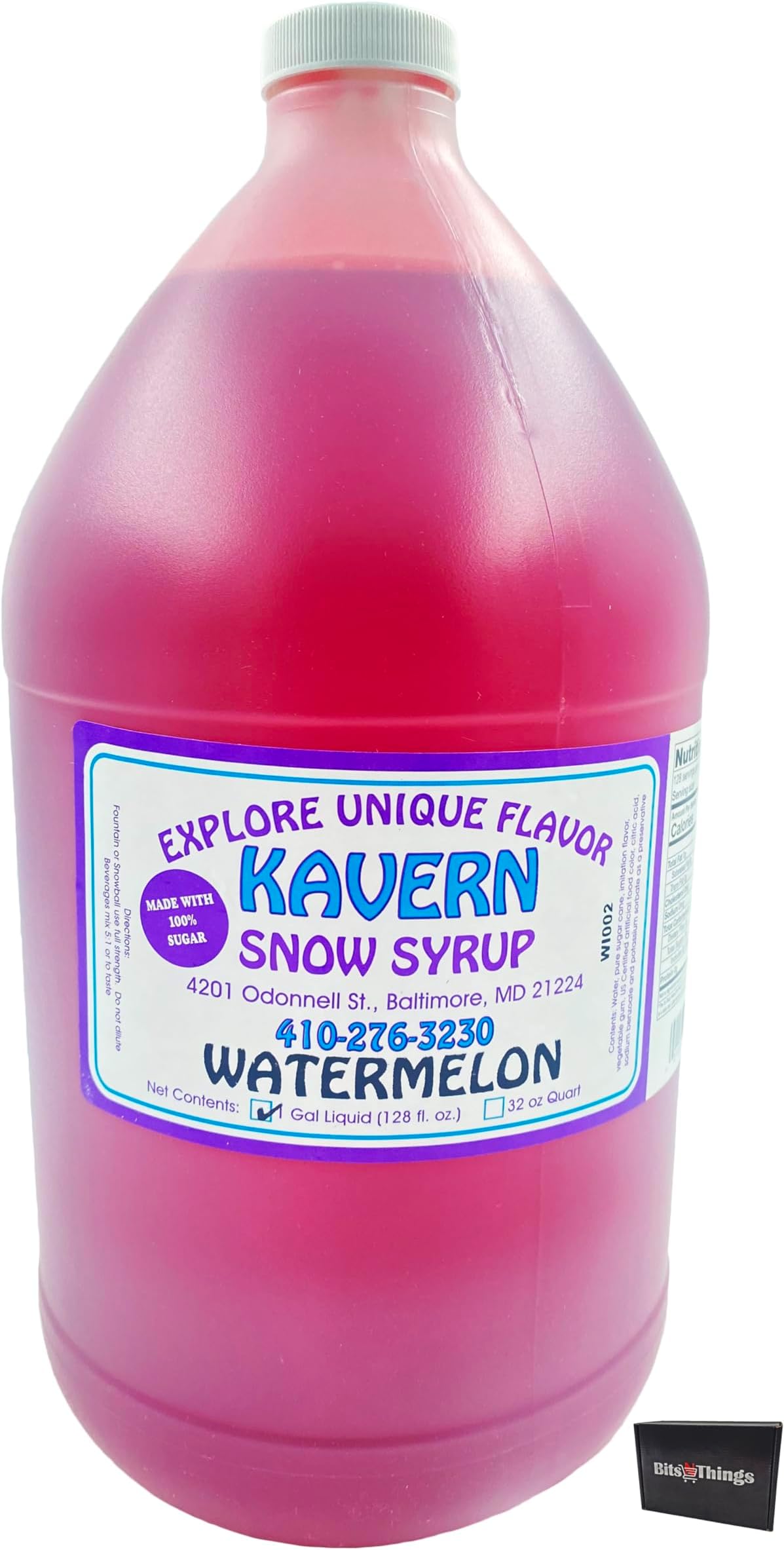 Kavern Watermelon Snow Cone/Snowball Syrup 1 Gallon