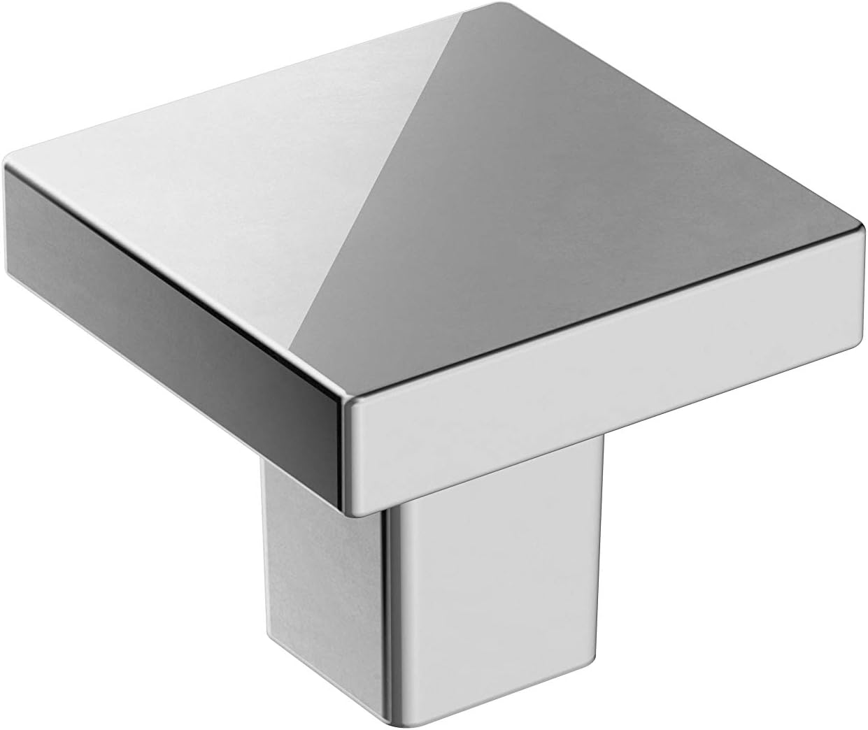 Cabinet Knob | Polished Chrome | 1-3/16 inch (30 mm) Length | Monument | 1 Pack | Drawer Knob | Cabinet Hardware