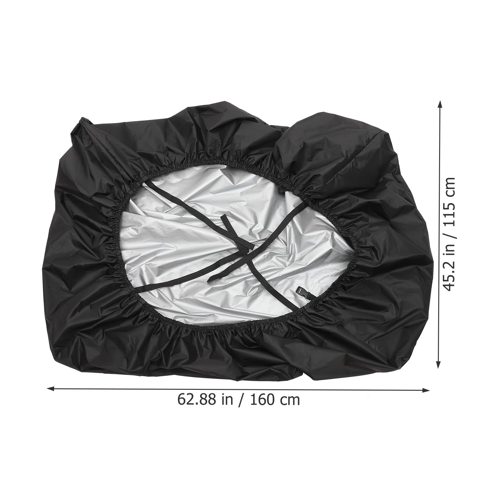 BESTYASH Copertura Protettiva Riutilizzabile per Biliardino Oxford 210D 160X115X50 CM Chiusura Regolabile Uso Esterno Antipolvere Ventilata per Calcio Balilla