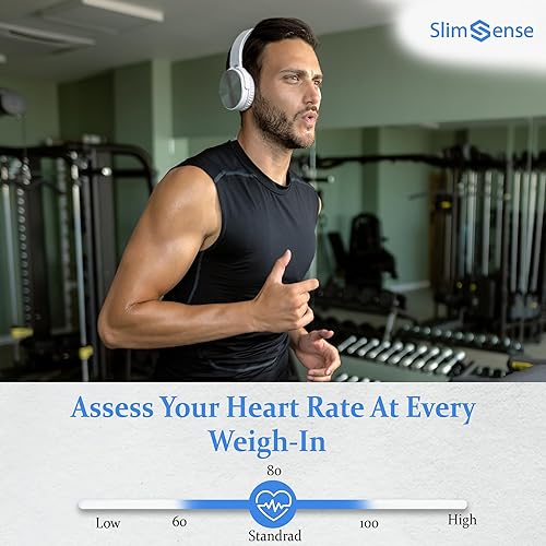 Miniatura 7 de Báscula inteligente para peso corporal y grasa, analizador de composición corporal de 25 pesajes digitales con aplicación, básculas para peso