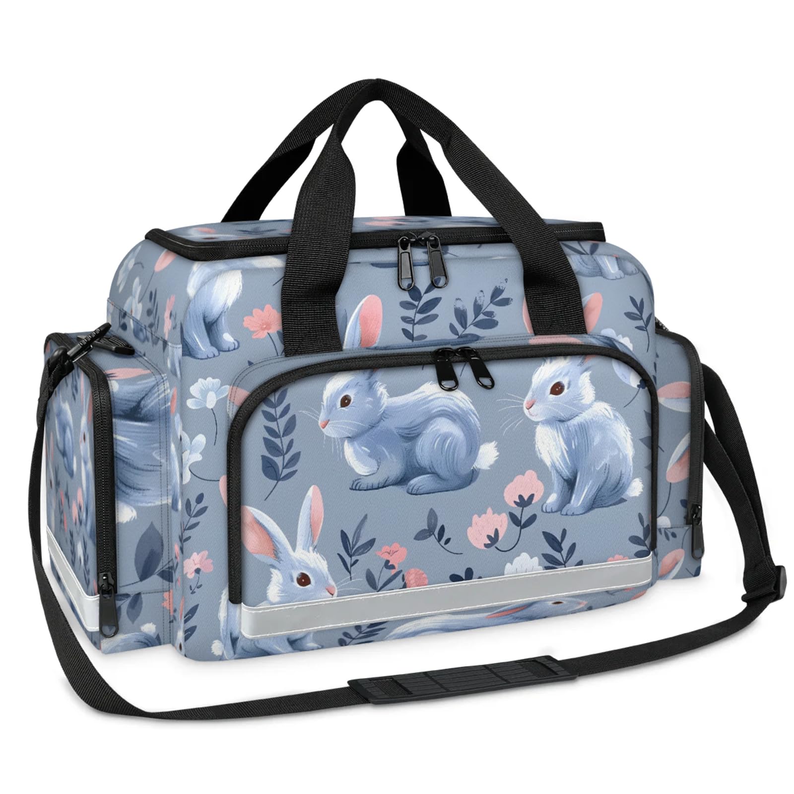 GzLeyigou First Aid Bags Empty, Playful Rabbit Emergency Bag First Aid Kit Multiple Compartment Kit Carrier On Call Trauma Bag For Paramedics Emergency Medical Supplies Kit