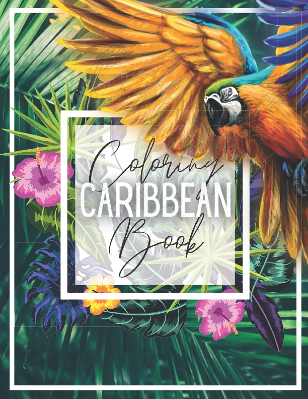 Caribbean Coloring Book: Large 8.5" x 11" Caribbean Coloring Book Subtitle: An Amazing Collection of Caribbean Images for Kids to Color!