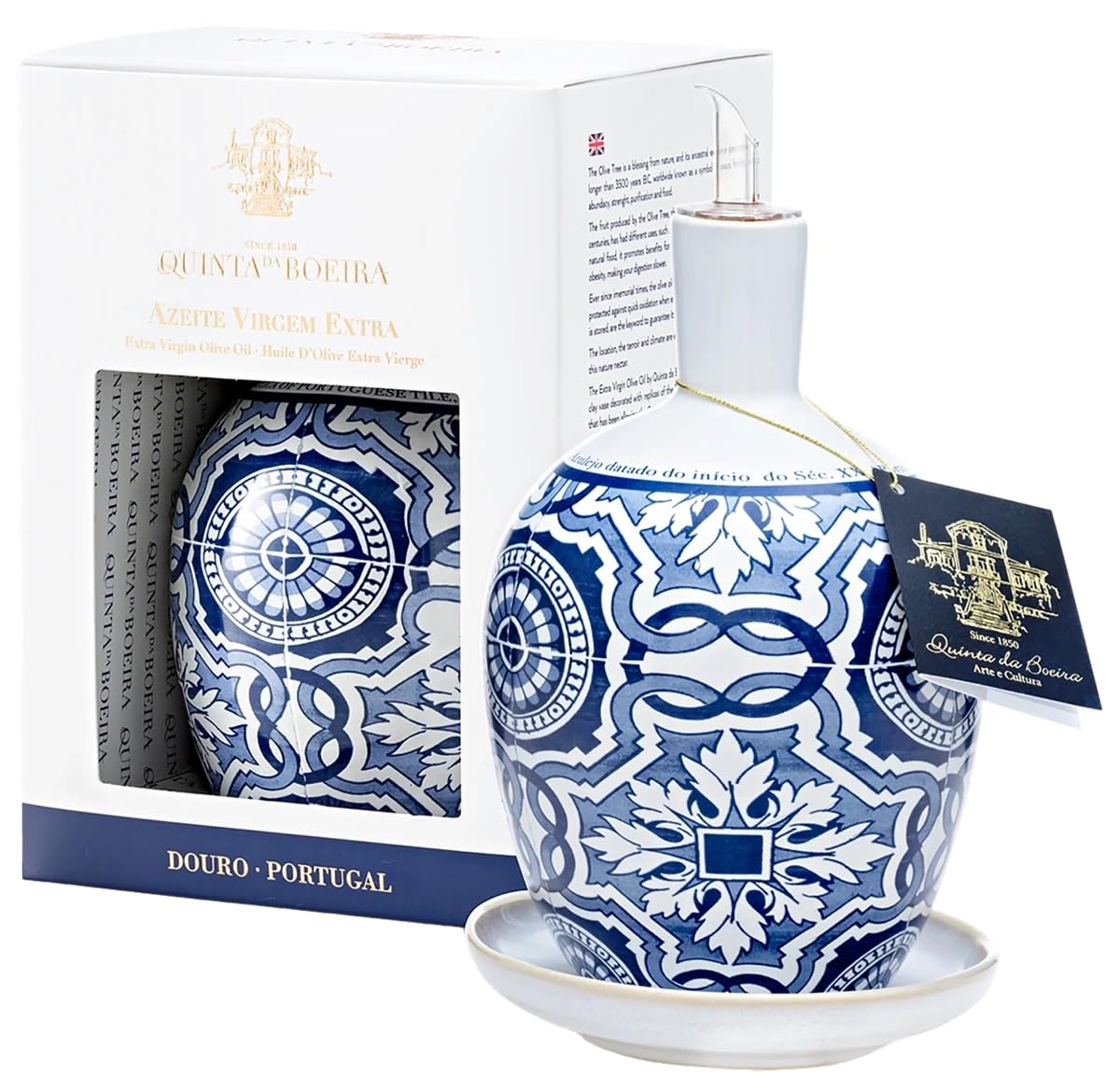 Quinta da Boeira | Ekologiczny oliwa z oliwek z pierwszego tłoczenia - portugalski olej porcelanowy 500 ml.