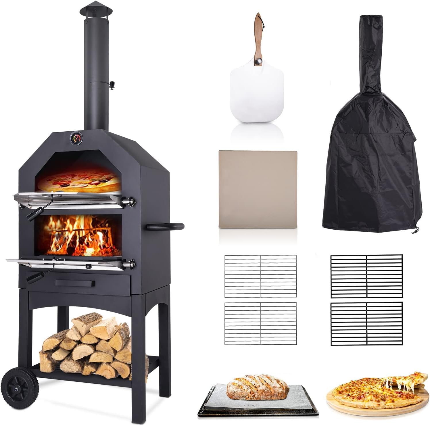 Amazon.co.jp: NineHeavens ピザ窯 ピザ釜 ピザオーブン pizza oven