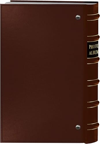 Miniatura 2 de Pioneer Photo Álbum de fotos con 204 bolsillos encuadernado en anillo para impresiones de 4 x 6 pulgadas, piel bronceada con cubierta dorada