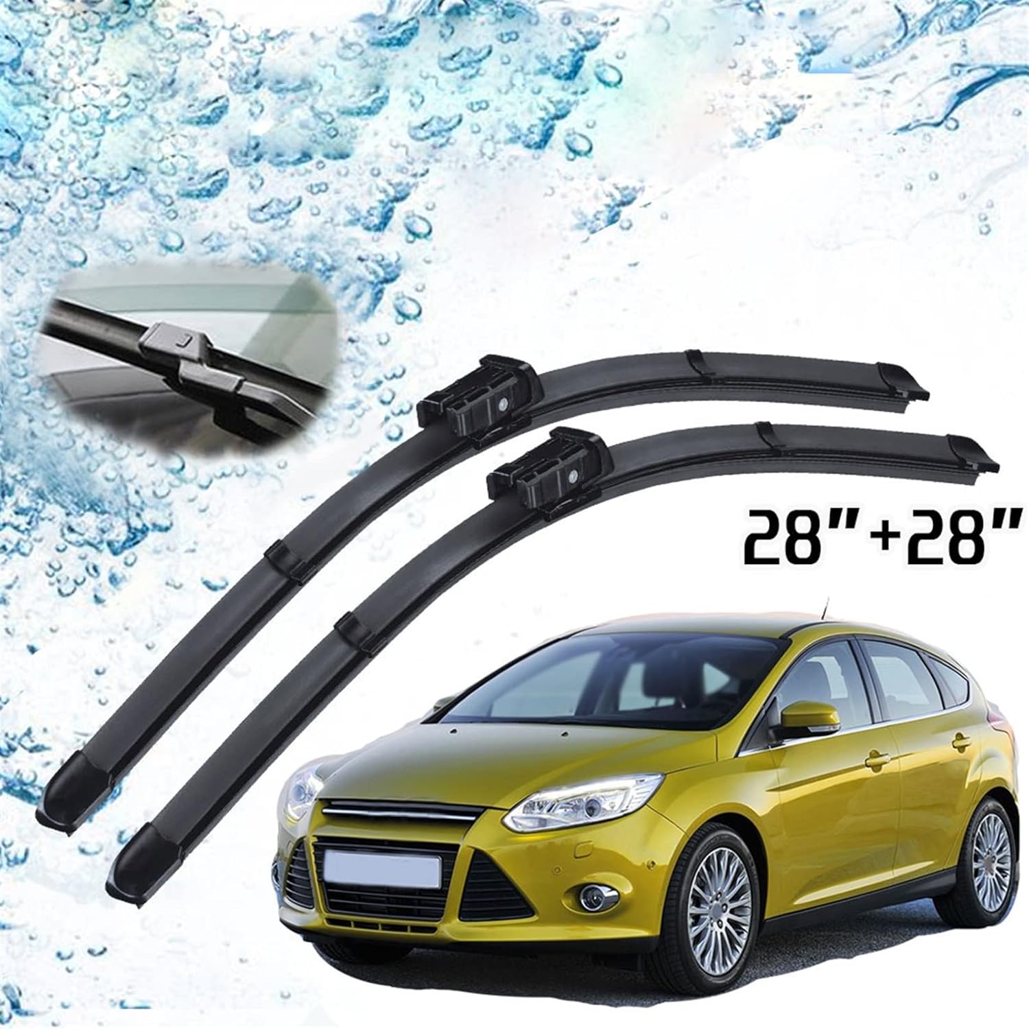 Car Front Windshield Windscreen Wiper Blades Brushes Cutter For Ford For Focus 3 2012 2013 2014 2015 2016 2017 MK3 Accessories