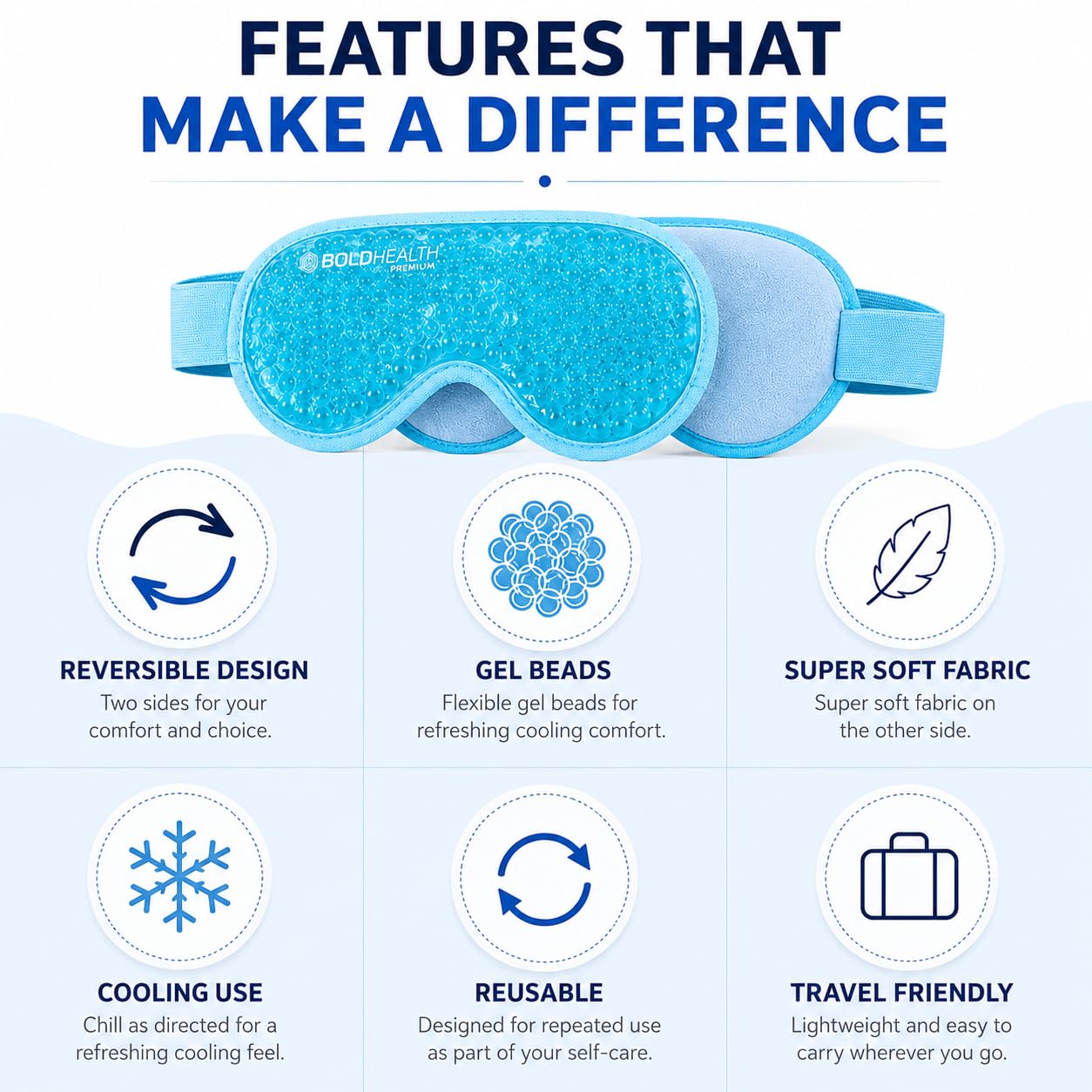 Cooling Gel Eye Mask Reversible Sleep Mask — Amazon image 8