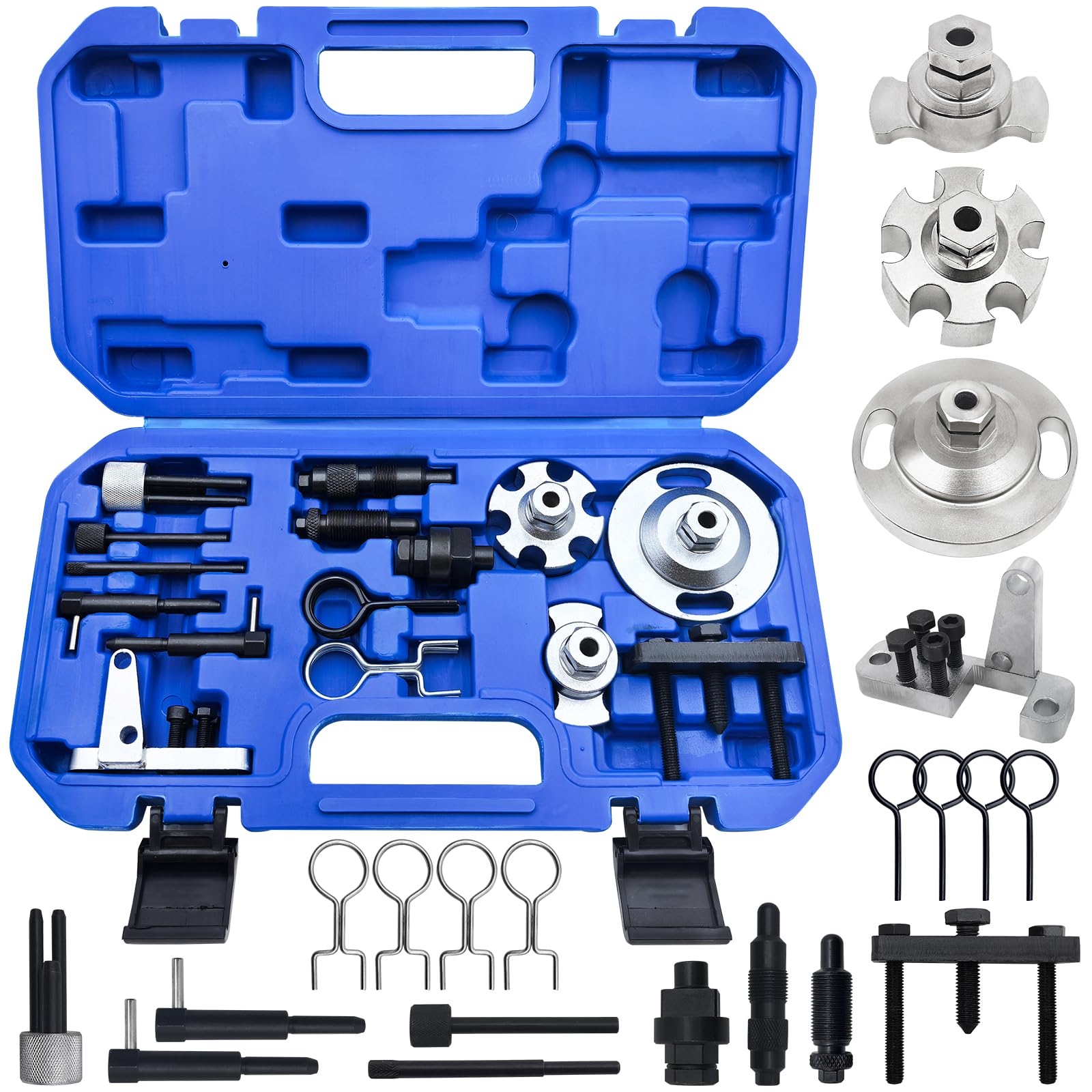 Juego de Calado distribucion de Motor Compatible con VW Audi 2.7 3.0 4.0 4.2 TDI V6 V8, Kit de Bloqueo de árbol de levas y cigüeñal T40049 T40058 T40060 T40061 T40062 T40064 T40071 T40135 etc
