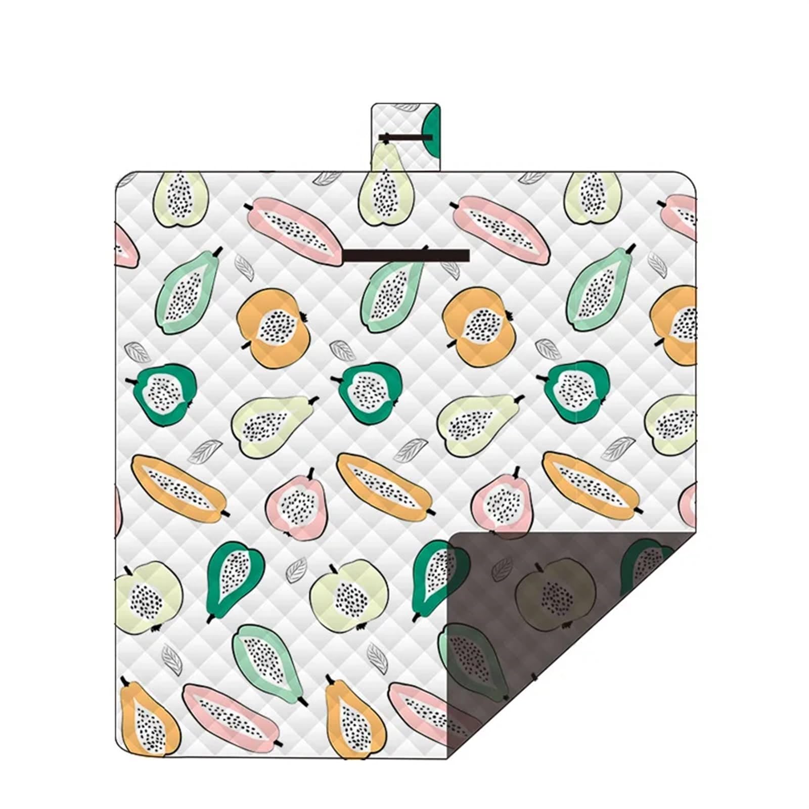 Manta de Picnic Estera Plegable for Acampar, Estera de Playa, Estera de Picnic, Manta Impermeable, Plegable, Manta de Playa al Aire Libre(Papaya)