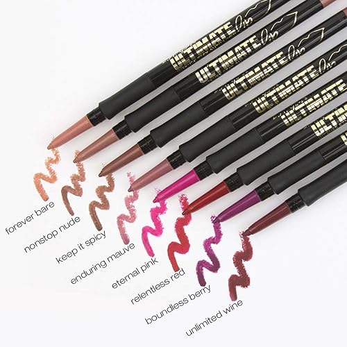 Miniatura 7 de L.A. Girl Ultimate Intense Stay Auto Lipliner, vino ilimitado, 0.01 onzas, rojo, GP348 (paquete de 2)