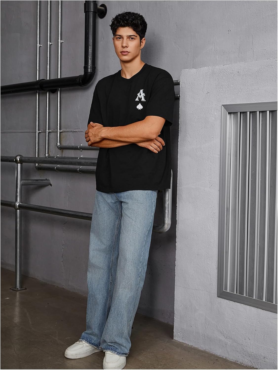 Verdusa Men's Graphic Tees Summer Casual Short Sleeve Round Neck T Shirt Tops Black X-Large - Image 6