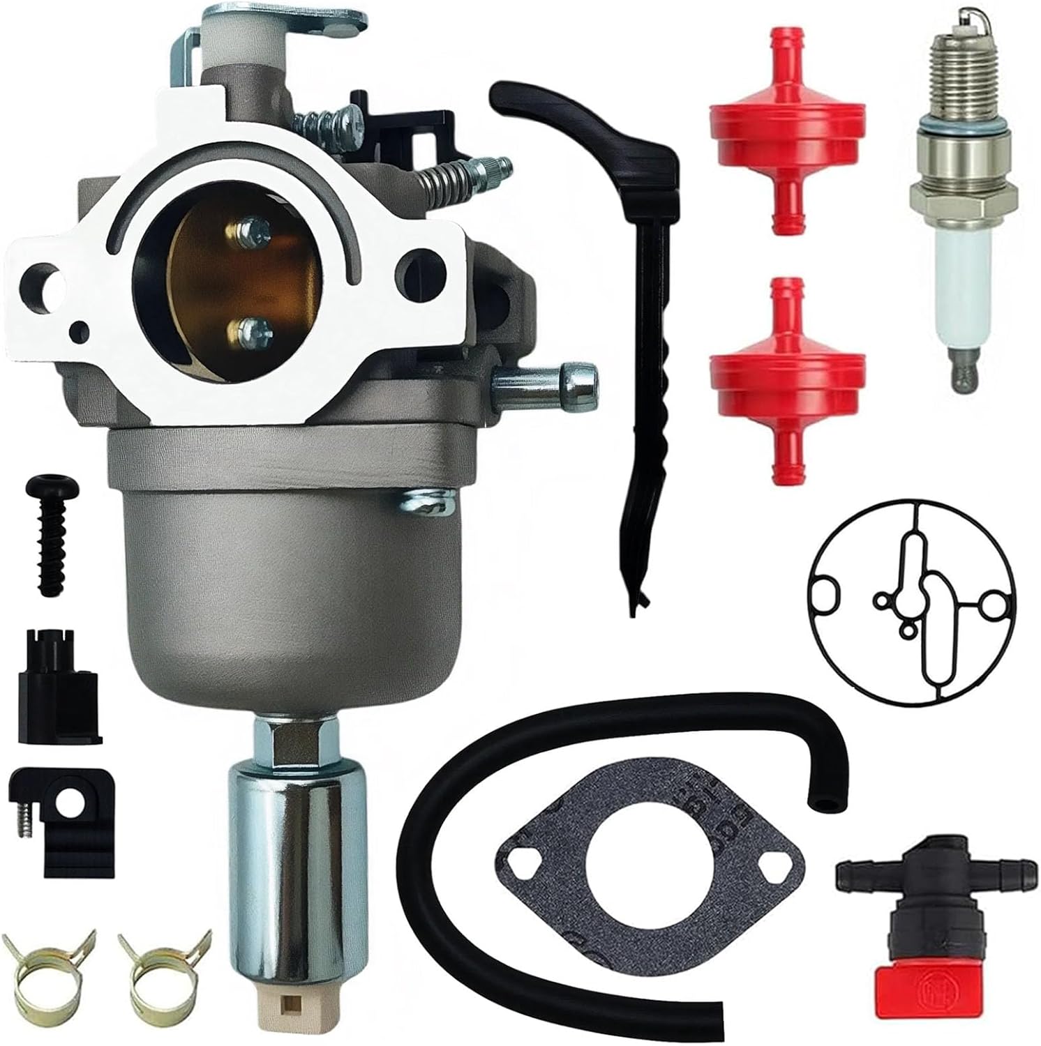 594605 Carburetor for Briggs & Stratton 17.5 HP 18.5 HP 19.5 HP Intek Single Cylinder Engine, Replaces 594601 591734 594603 796110 792768, Fits John Deere LA105 D110 Lawn Tractor, with Gaskets