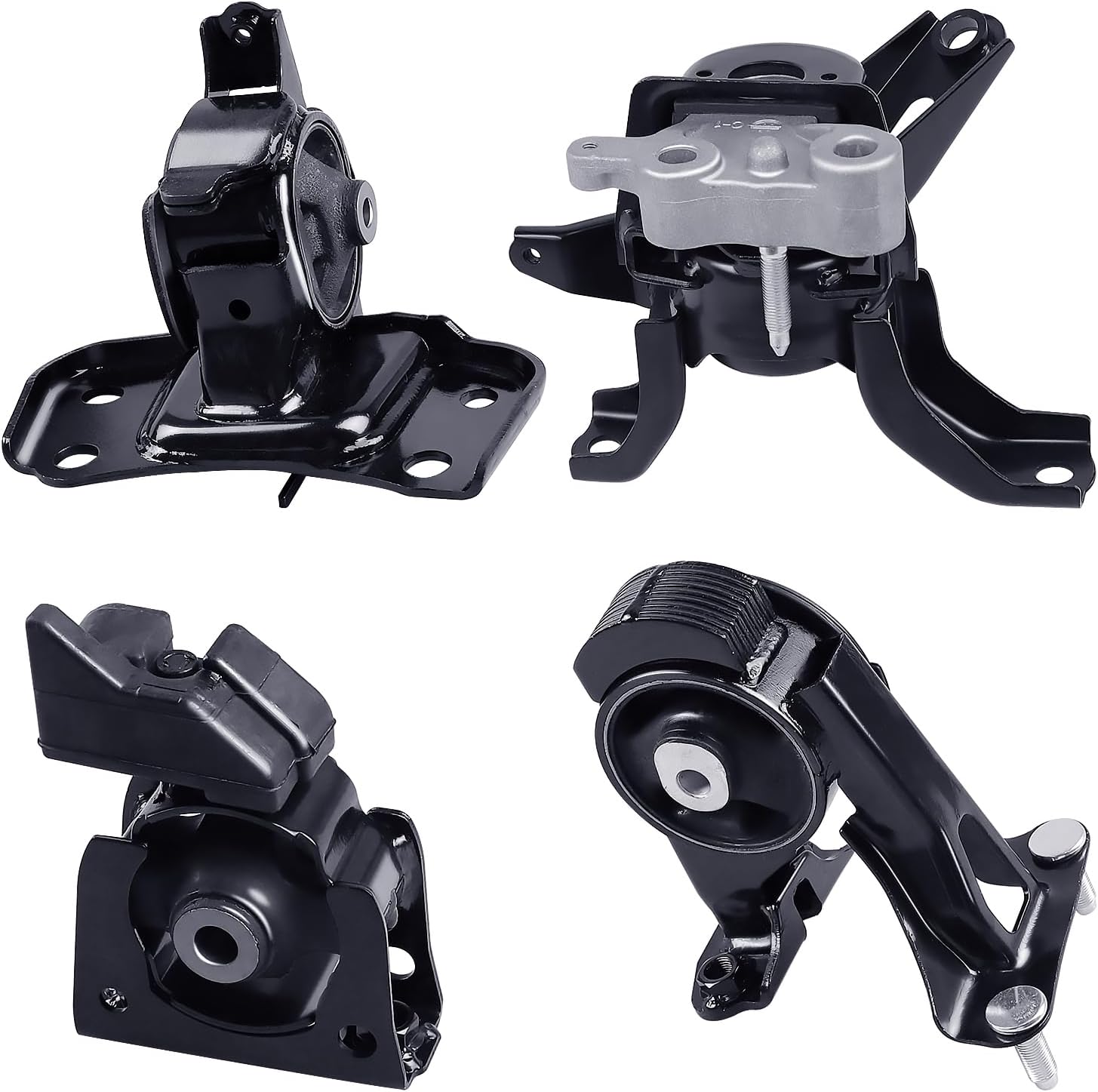Engine Motor & Transmission Mount Set 4PCS Compatible with 2010-2015 Toyota Prius 1.8L, Prius V, Plug-in, 2011-2017 Lexus CT200h, Replaces A62053 A42004 A72024 A62000, Front Rear Left Right Support