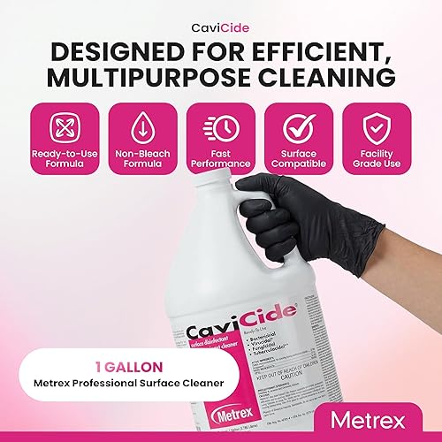 Miniatura 3 de Metrex CaviCide Limpiador desinfectante de superficies, 13-1000 – Desinfectante multiusos, descontaminante y limpiador para dispositivos médicos