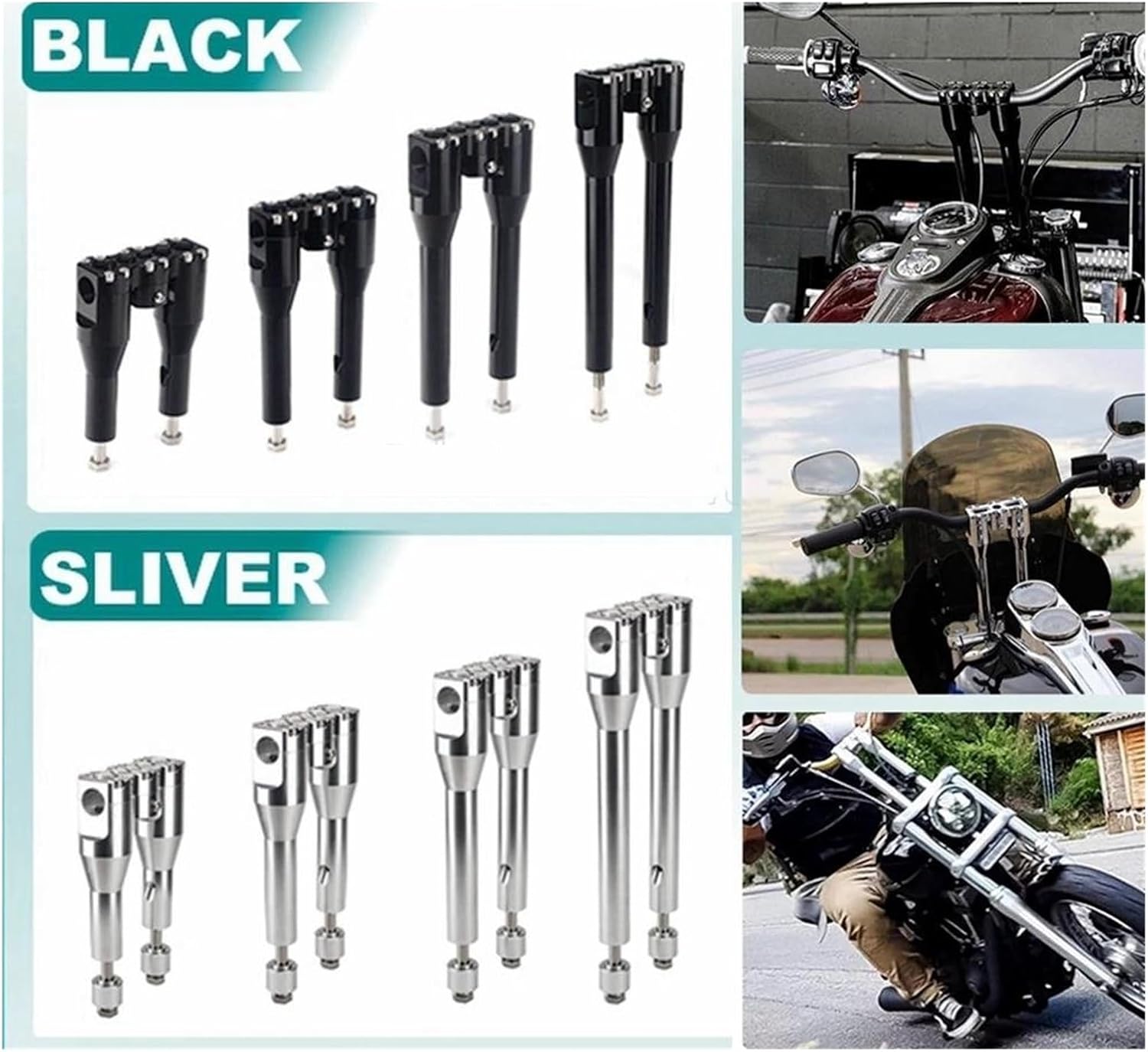 ハンドルバークランプ 28mm オートバイハンドルバーライザー