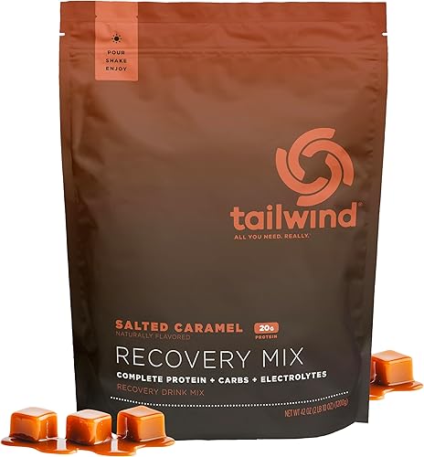 Miniatura 52 de Tailwind Nutrition Mezcla de recuperación, 0.71 oz de proteína completa, carbohidratos y electrolitos, mezcla de bebida en polvo para después del