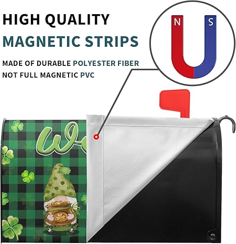 Miniatura 59 de Winter Cardinal Birds - Funda magnética para buzón, tamaño estándar de 25.5 x 21 pulgadas, diseño de pájaros rojos navideños para buzón