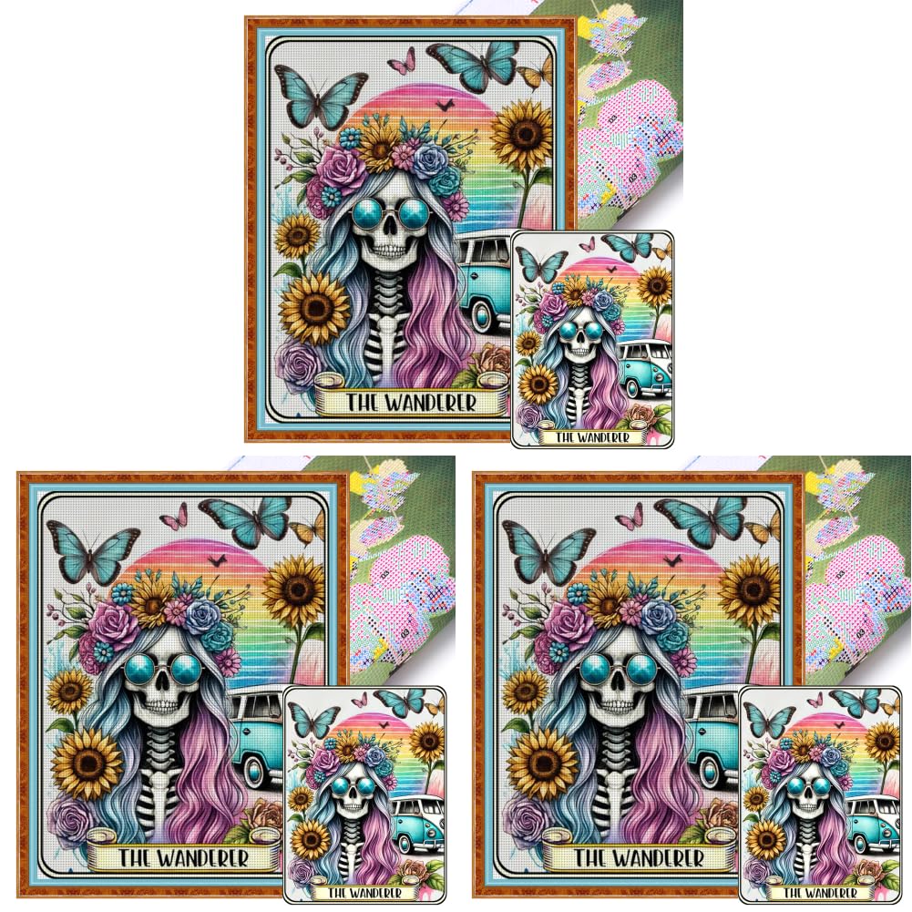 Kexpery DIY Embroidery Kit 11CT 3 Threads for Beginners and Adults Ready-to-Embroider Cross Stitch Kit Home Decor