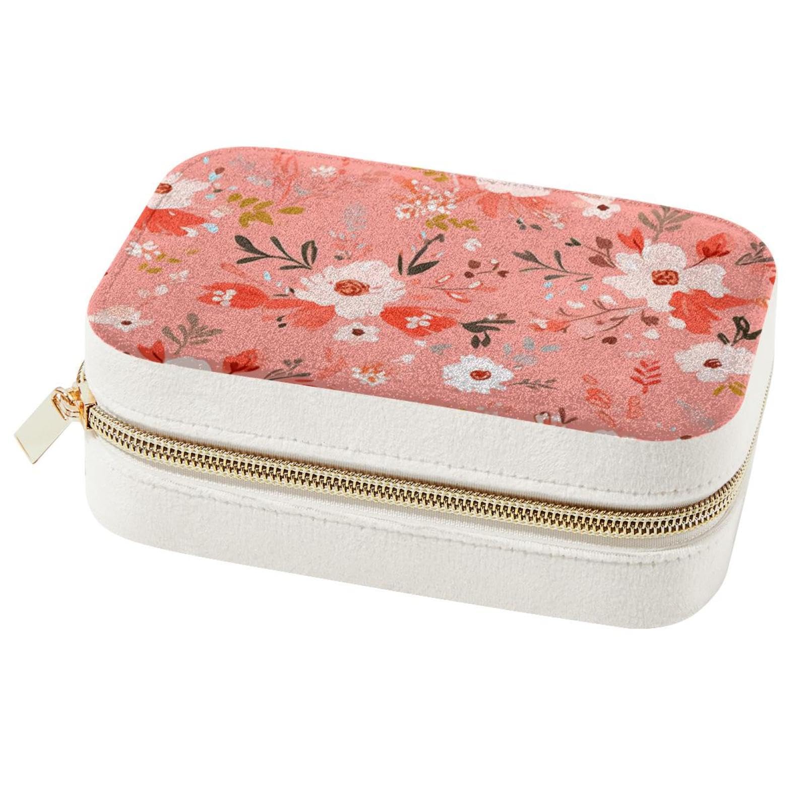 Boîte à bijoux de voyage portable pour week-end et vacances chic