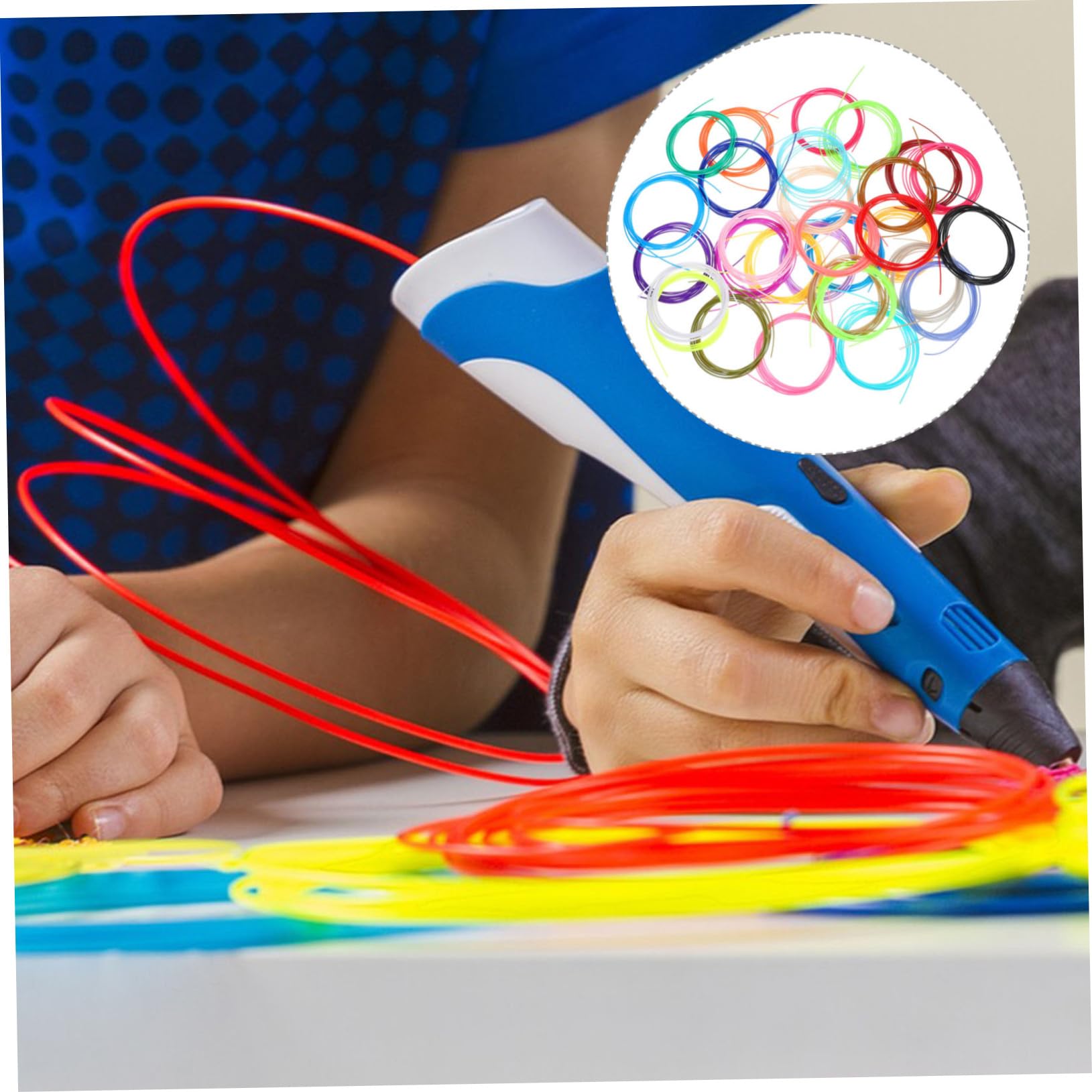 iplusmile 5 Zestawów Materiały Eksploatacyjne Do Drukowania Drukarki Materiał Do Drukowania Żarnik Do Drukarki 175Mm Akcesoria Do Drukowania 3D Żarnik Do Drukarki 3D Akcesoria 30 rolek*5