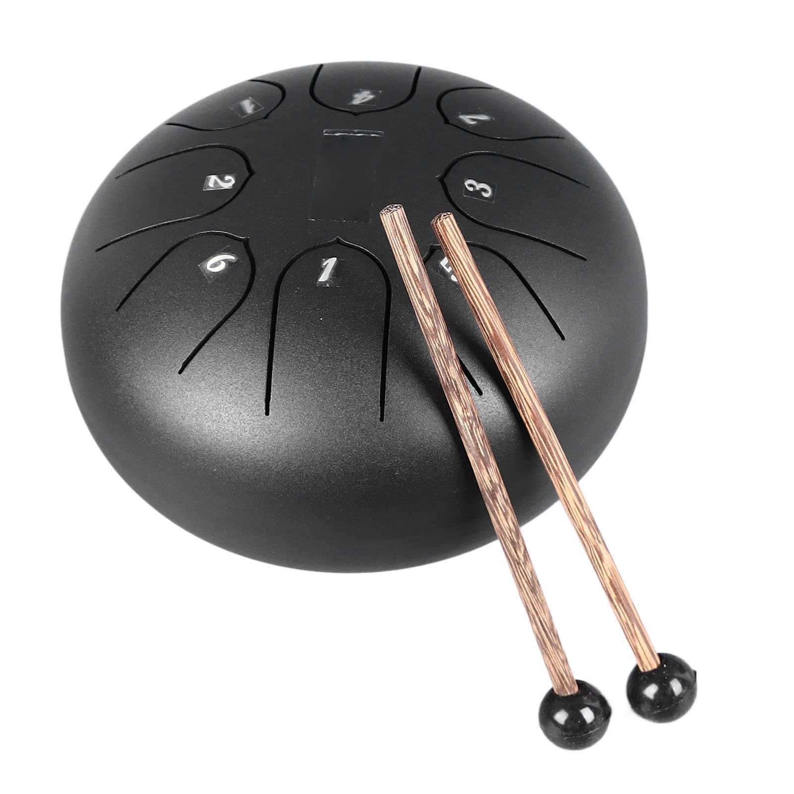 Tamburo per lingua professionale da 15,2 cm, in acciaio inox, con 8 toni, per meditazione