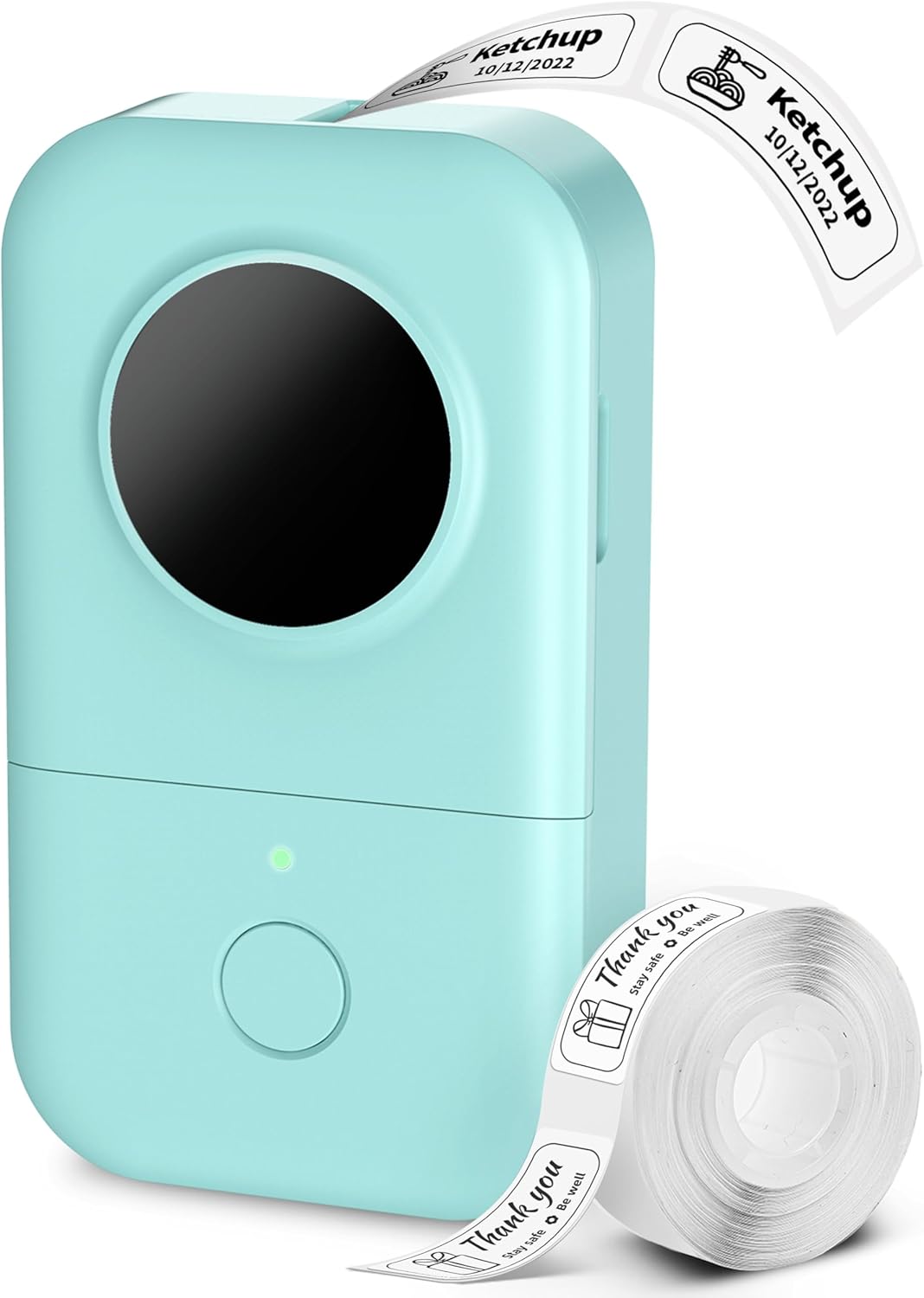 Phomemo Label Maker, D30 Portable Bluetooth Mini Label Printer Machine, Smartphone Handheld Thermal Sticker Small Labeler Multiple Templates Fonts Icon Inkless Custom Label for Home Kids, School Item