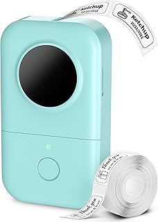 Phomemo D30 - Etiquetadora con cinta, Bluetooth, portátil, pequeña, para teléfono inteligente, múltiples plantillas, icono de fuentes, fácil de usar, sin tinta, recargable, para oficina, hogar