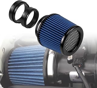 RULLINE 3"/3.5"/4" Universal Cone Air Filter – Blue, 3-Size Kit