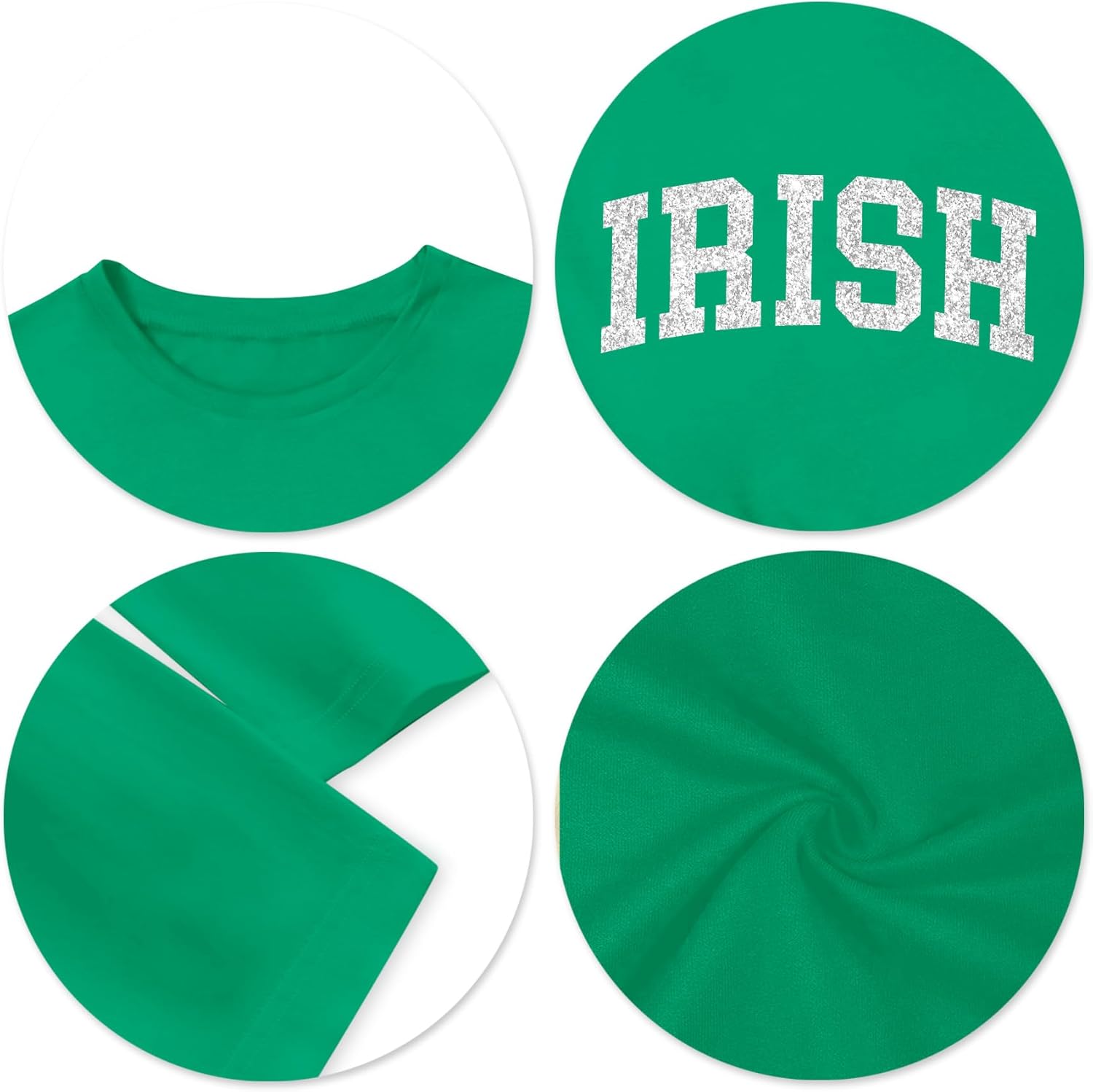 LAZYCHILD St Patricks Day Shirt Women: Lucky Shamrock Tshirt Saint Patricks Day Green Clover Long Sleeve Tops - Image 6