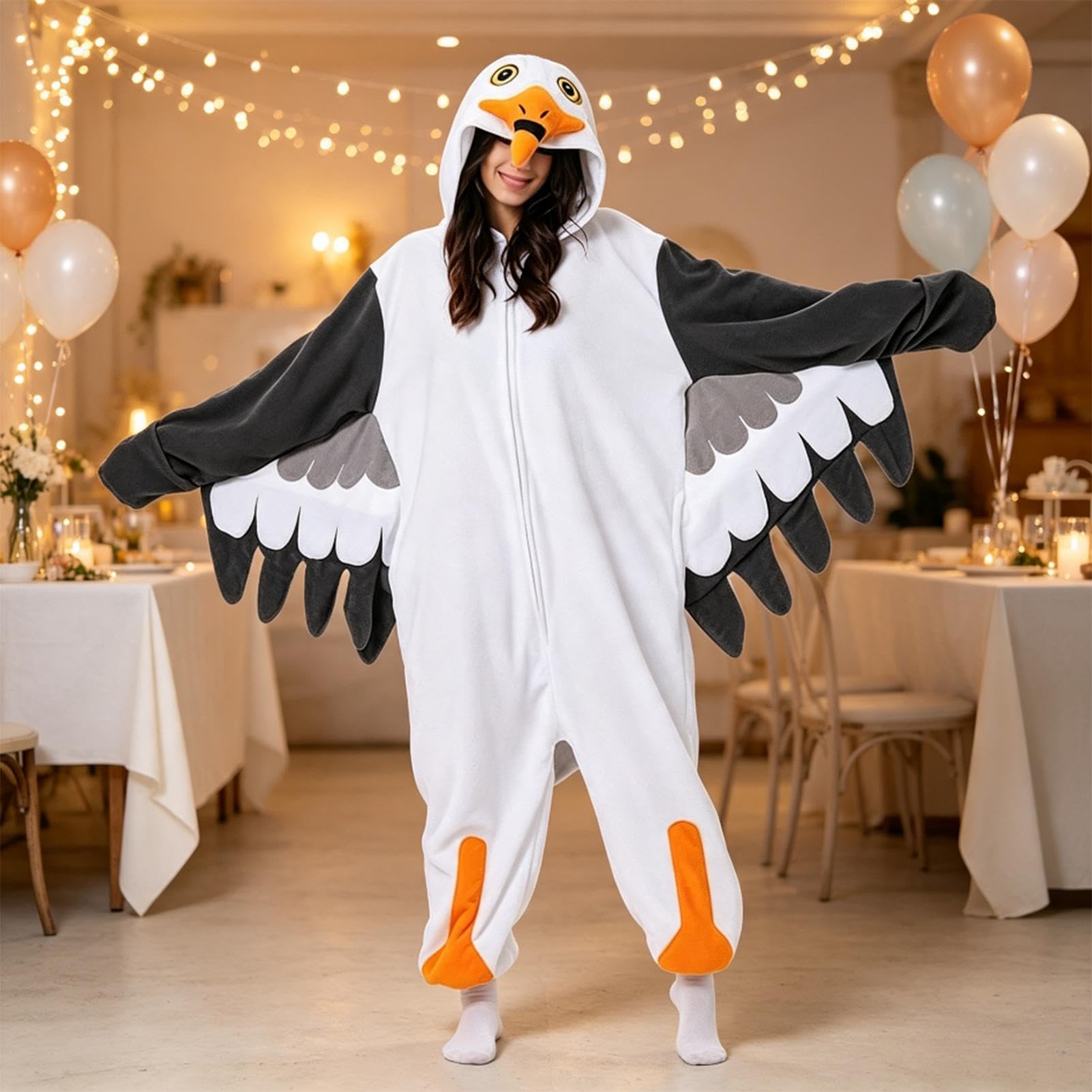Onesie Para Adultos Divertida Ropa Portátil Ligero Con Bolsillos