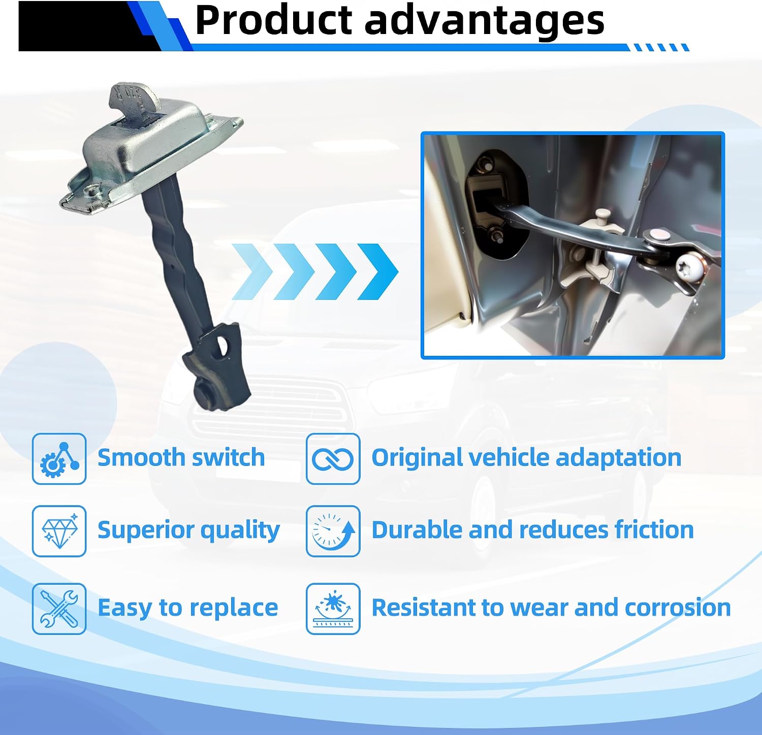 for Toyota Corolla Door Check 2014-2019 Door Check Strap Replaces#68610-02250 Front Left&Right